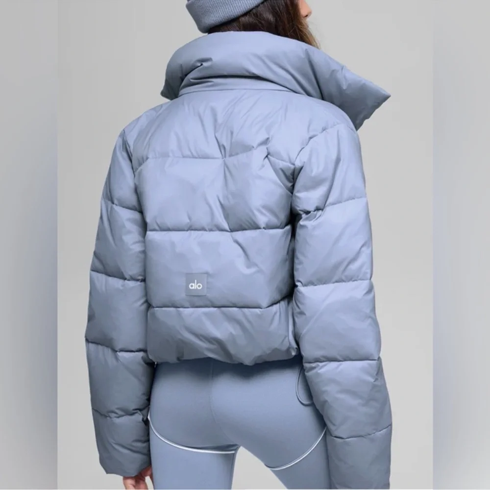 💙 NWT ALO Gold Rush Puffer Jacket Winter Frost Limited Edition color XS XSMALL